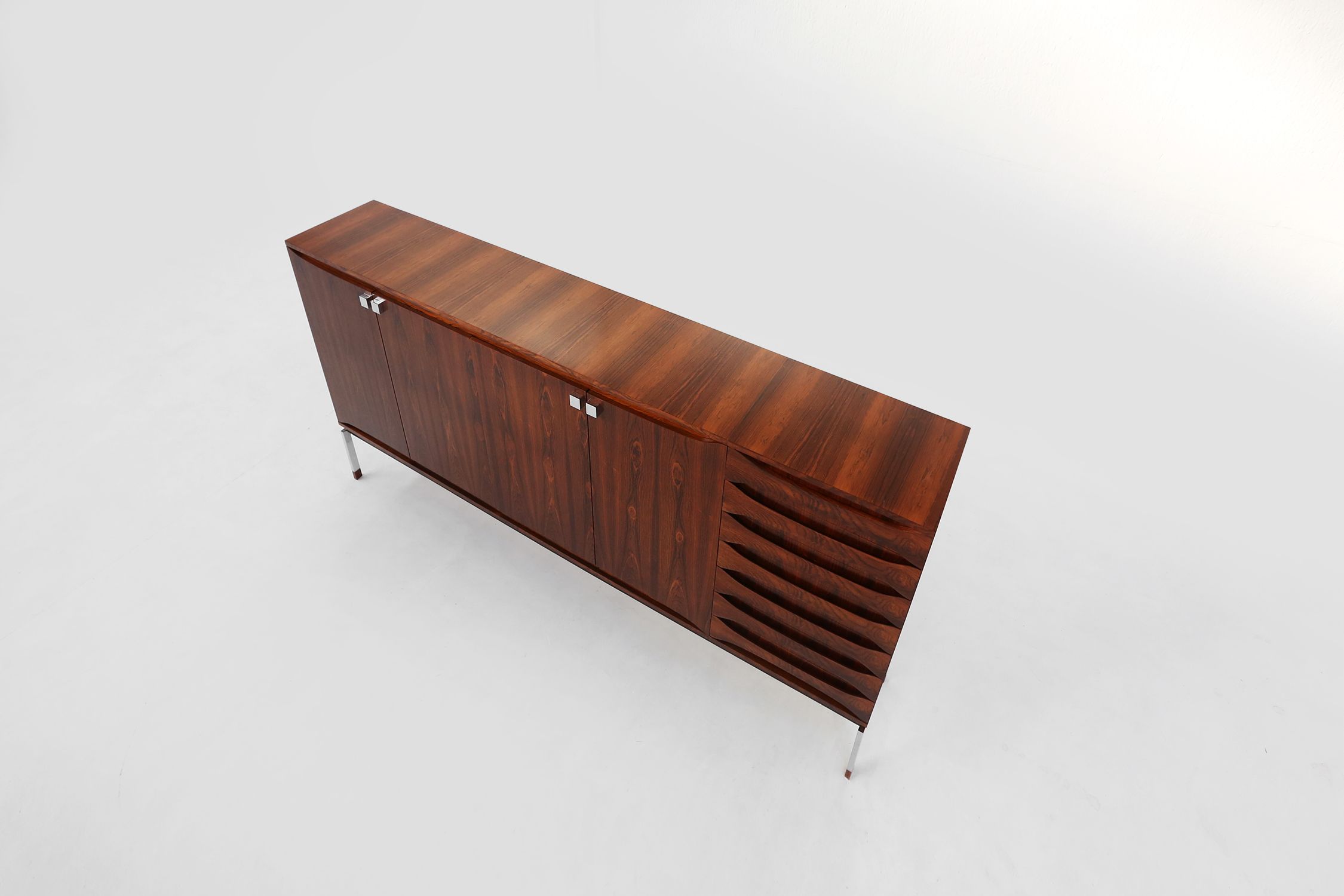Belgian Mid-Century Rosewood Highboard, 1960s thumbnail